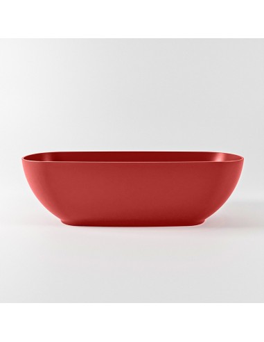 Billede af ROCK fritstående badekar 170 x 70 cm Solid surface - Rød