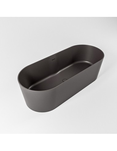 Billede af NOBLE fritstående badekar 180 x 75 cm Solid surface - Mørkegrå