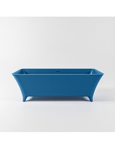 Billede af LUNDY fritstående badekar 170 x 75 cm Solid surface - Jeansblå