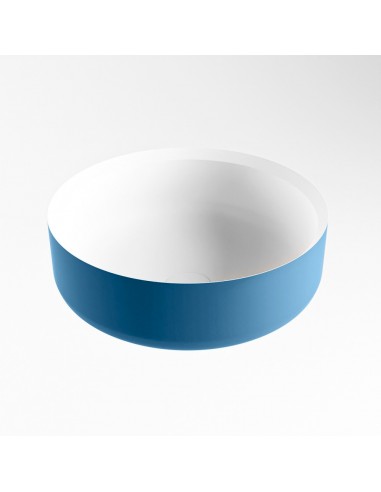 Billede af COSS håndvask Ø36 cm Solid surface - Talkum/Jeansblå