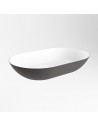ONNI håndvask 55 x 35 cm Solid surface - Talkum/Mørkegrå