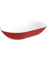 ONNI håndvask 55 x 35 cm Solid surface - Talkum/Rød