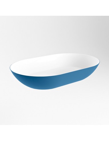 Billede af ONNI håndvask 55 x 35 cm Solid surface - Talkum/Jeansblå