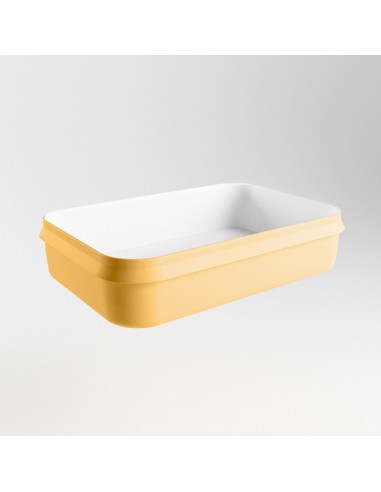 Billede af ARVO håndvask 55 x 38 cm Solid surface - Talkum/Okker