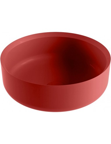 Se COSS håndvask Ø36 cm Solid surface - Rød hos Lepong.dk