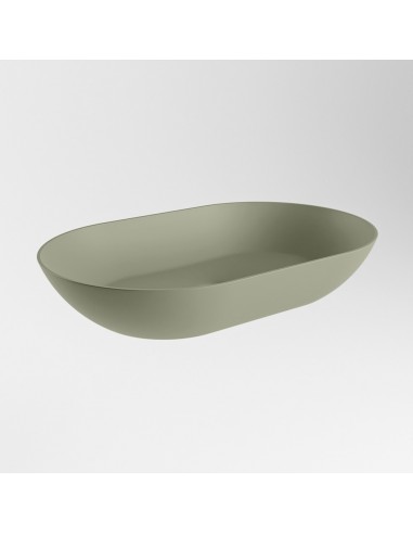 Billede af ONNI håndvask 55 x 35 cm Solid surface - Armygrøn