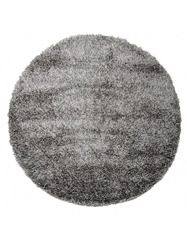 Billede af Dolce rundt tæppe i polyester og uld Ø200 cm - Sort