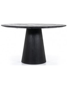 Rundt spisebord sort