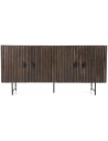 Remi Sideboard i metal og mangotræ B170 cm - Sort/Mørkebrun