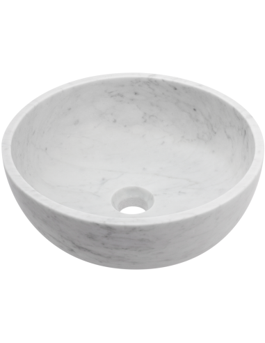 Billede af APO håndvask i marmor Ø38 cm - Hvid marmor