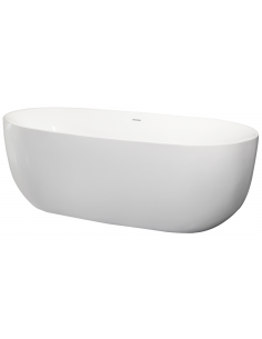 Fritstående badekar 160 hvid