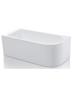 Hjørnebadekar 160 hvid