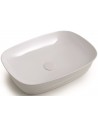 IDEA RETTANGOLARE Bordmonteret håndvask 60 x 43 cm Keramik - Blank hvid