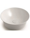 IDEA TONDO Bordmonteret håndvask Ø42 cm Keramik - Blank hvid