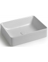 SLIM 50 Bordmonteret håndvask 50 x 38 cm Keramik - Blank hvid