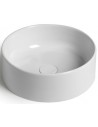 SLIM TONDO Bordmonteret håndvask Ø40 cm Keramik - Blank hvid