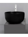 DOME Bordmonteret håndvask Ø44,5 cm Keramik - Mat sort