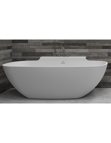 Billede af KATARA fritstående badekar 180 x 82 cm Solid surface - Mat hvid