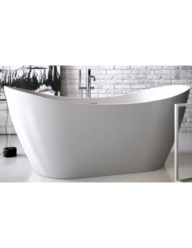 Billede af VELA fritstående badekar 150 x 73 cm Akryl - Blank hvid
