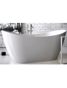 VELA fritstående badekar 150 x 73 cm Akryl - Blank hvid