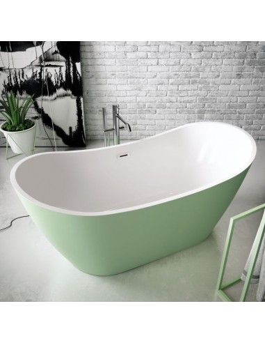 Billede af VELA fritstående badekar 170 x 80 cm Akryl - Lysegrøn