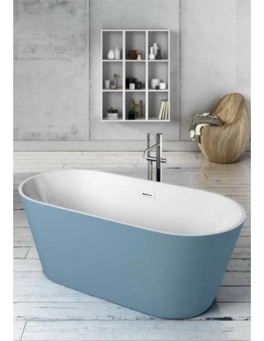 Billede af VAN fritstående badekar 150 x 75 cm Akryl - Blå