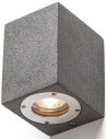 KANE I Væglampe i beton 8,5 x 12 cm 1 x GU10 - Betongrå granit