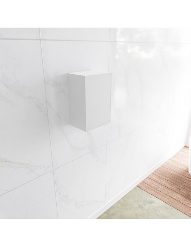 Se LAGOM højrevendt skab til badeværelset 45 x 30 cm Solid surface - Talkum hos Lepong.dk