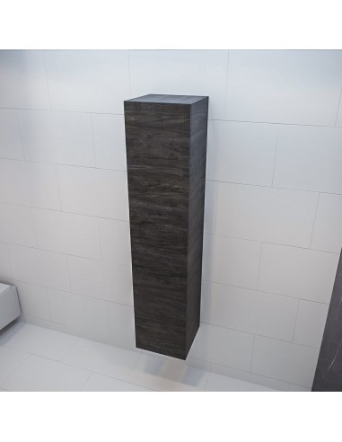 Billede af BEAM højskab til badeværelset 160 x 35 cm MDF - Mørkebrun eg