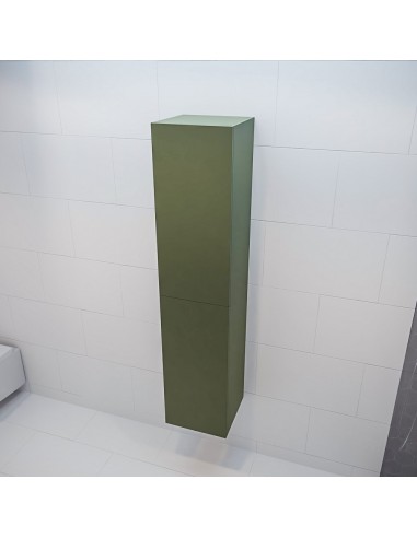 Se BEAM højskab til badeværelset 160 x 35 cm MDF - Armygrøn hos Lepong.dk