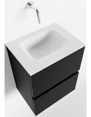 Billede af ADA Komplet badmiljø centreret håndvask B40 x H50 cm MDF - Sort/Talkum