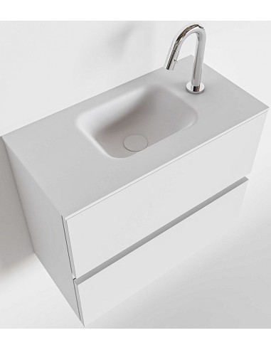 Billede af ADA Komplet badmiljø centreret håndvask B60 x H50 cm MDF - Talkum/Talkum