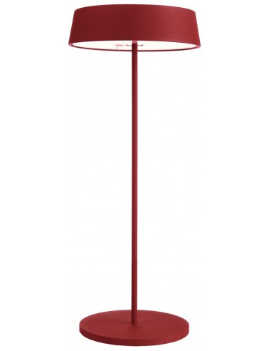 Se Miram inden-/udendørs trådløs bordlampe H30 cm 2,2W LED - Vinrød hos Lepong.dk