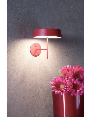 Se Miram inden-/udendørs trådløs væglampe H11,9 cm 2,2W LED - Vinrød hos Lepong.dk