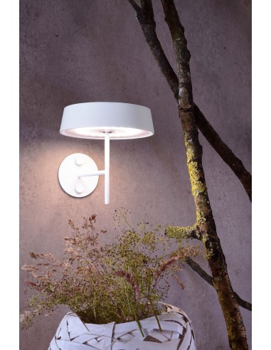 Se Miram inden-/udendørs trådløs væglampe H11,9 cm 2,2W LED - Hvid hos Lepong.dk