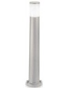 AMELIA Bedlampe i resin og polycarbonat H80 cm 1 x E27 - Grå/Hvid
