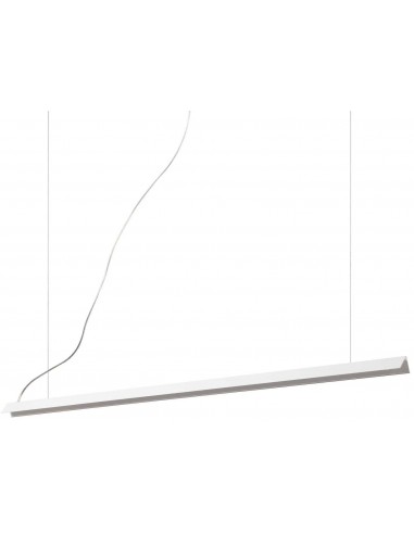 Billede af V-line Langbordspendel i metal B110 cm 25W LED - Mat hvid