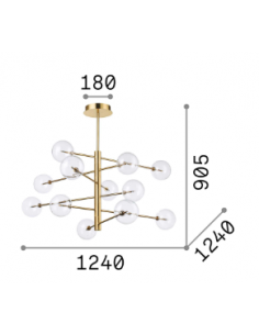 Equinoxe Loftlampe i metal... 2