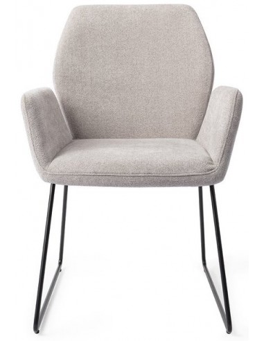 Se 2 x Misaki Spisebordsstole H87 cm polyester - Sort/Grå hos Lepong.dk