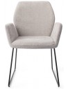 2 x Misaki Spisebordsstole H87 cm polyester - Sort/Grå