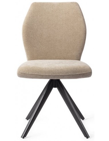 Billede af 2 x Ikata rotérbare spisebordsstole H87 cm polyester - Sort/Karamel