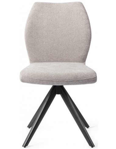 Billede af 2 x Ikata rotérbare spisebordsstole H87 cm polyester - Sort/Grå