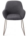 2 x Kushi spisebordsstole H84 cm polyester - Rødguld/Antracit