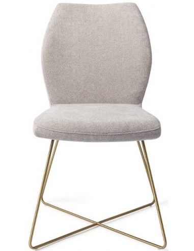 Billede af 2 x Ikata spisebordsstole H87 cm polyester - Guld/Grå