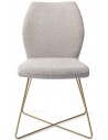 2 x Ikata spisebordsstole H87 cm polyester - Guld/Grå