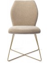2 x Ikata spisebordsstole H87 cm polyester - Guld/Karamel