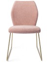2 x Ikata spisebordsstole H87 cm polyester - Guld/Rosa