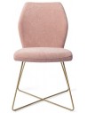 2 x Ikata spisebordsstole H87 cm polyester - Guld/Rosa