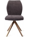 2 x Ikata rotérbare spisebordsstole H87 cm polyester - Rødguld/Antracit