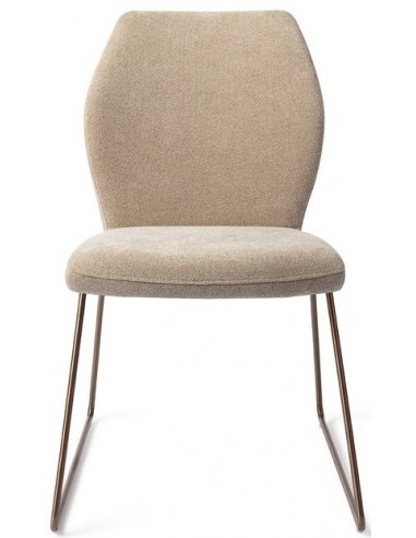 Billede af 2 x Ikata spisebordsstole H87 cm polyester - Rødguld/Karamel
